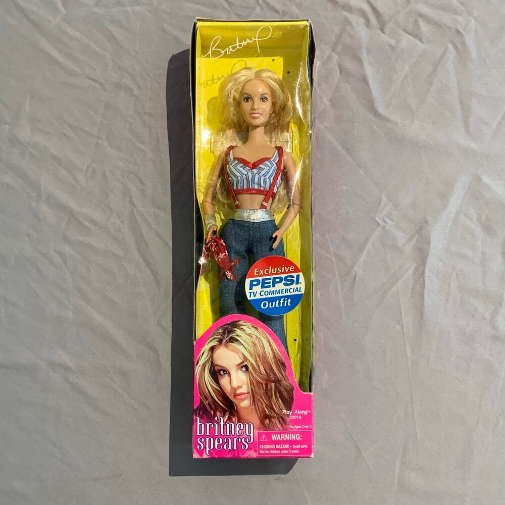 Britney Spears Pepsi Commercial Doll – 2001 Play Along – Exclusive Outfit – NIB